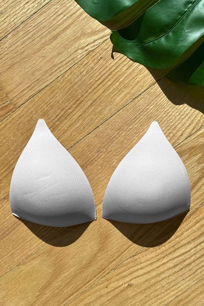CUPSEA Push Up Triangle Padding για Μαγιό & Μπικίνι Λευκό