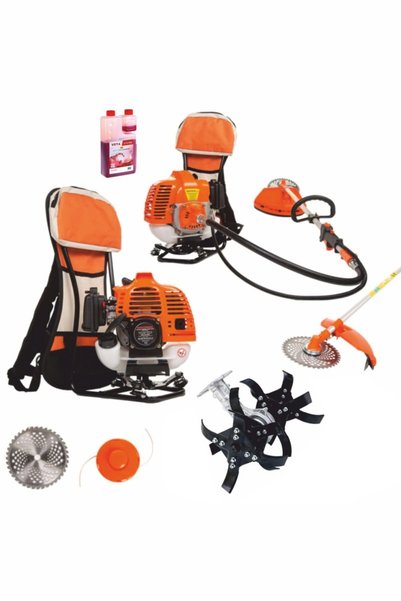 SCHUTZENGER Germany 7.9 Hp Benzinli Ot - Çim Biçme Makinesi Çapa Aparatı Zinçirli Misina Full Set