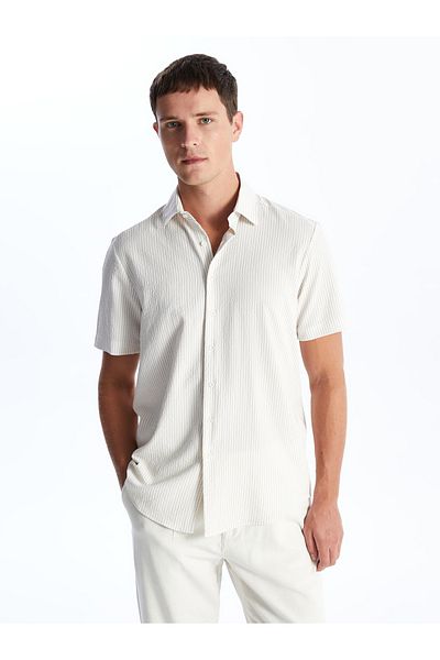 LC Waikiki Чоловічий гольф Gomlek Regular Fit з коротким рукавом Armurlu