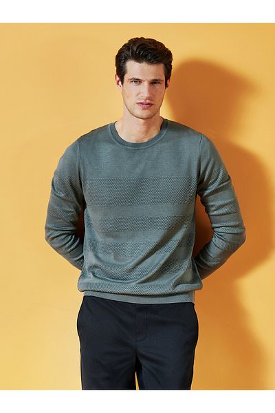 LC Waikiki Ανδρικό Πλεκτό Πουλόβερ - Μακρυμάνικο, Crew Neck