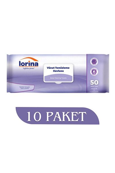 LORİNA Body Cleansing Wipes 10 Pack