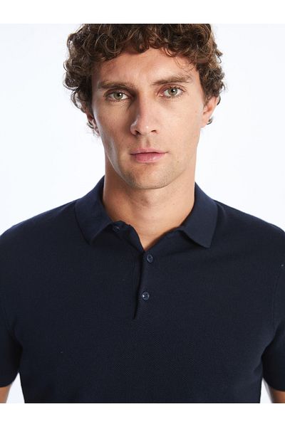 LC Waikiki Men's Polo Neck Sweater - Short Sleeve