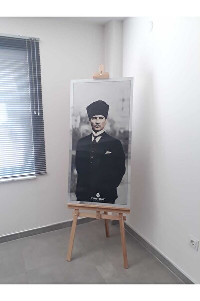 ErWood Xl Özel 60x120 Cm. Seramik Için Kayın Şövale (185 CM)