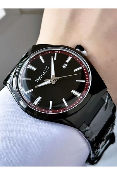 Ferrucci Men's Metal Band Wristwatch