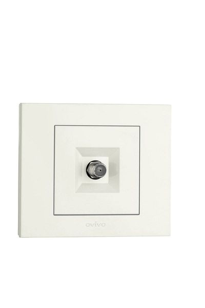 OVİVO Ovivo Grano White - إطار مقبس التلفزيون متضمن