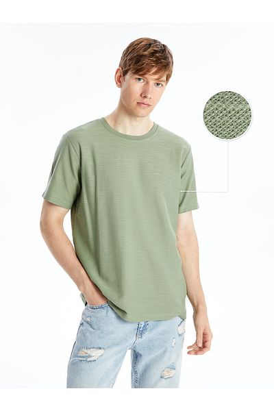 LC Waikiki Ανδρικό T-shirt με λαιμόκοψη με κοντό μανίκι