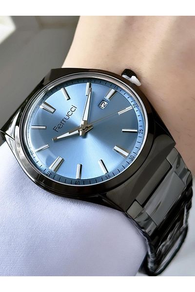 Ferrucci Men's Metal Band Wristwatch