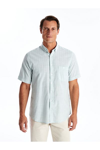 LC Waikiki Pánska košeľa Regular Fit so vzorom - krátky rukáv