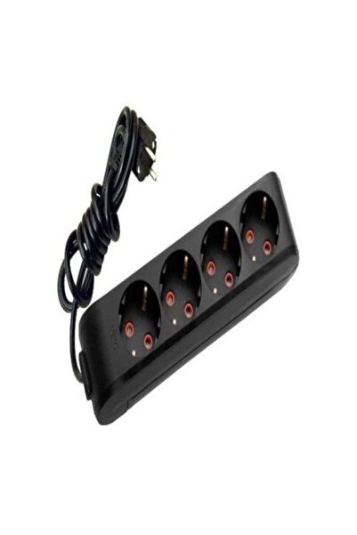 VİKO Multi-let Siyah 4lü Priz Kablolu Ç.k 2mt
