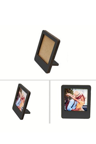 usin 7.5 x 6.5 cm Mini Polaroid Photo Frame - 3 Gift Wooden Tabletop