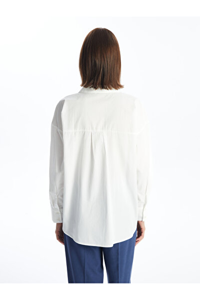 LC Waikiki Vzorovaná dámská košile oversize s dlouhým rukávem