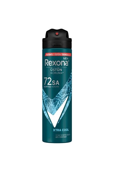 Rexona  Men Erkek Sprey Deodorant Xtra Cool 72 Saat Kesintisiz Üstün Koruma 150 Ml X3