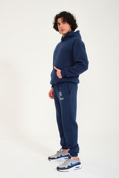 FEEL STYLE Σετ φόρμας Premium Kangaroo Pocket Hooded - MAKE PROUD OF YOURSELF