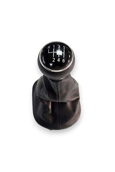 Vass41 VW Touran 2007-2010 Black Frame - 6 Forward Gear Shift Knob Gaiter