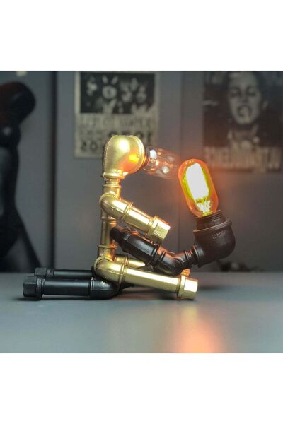 Rustik Atölye Kovboy Kız Masa/gece Lambası