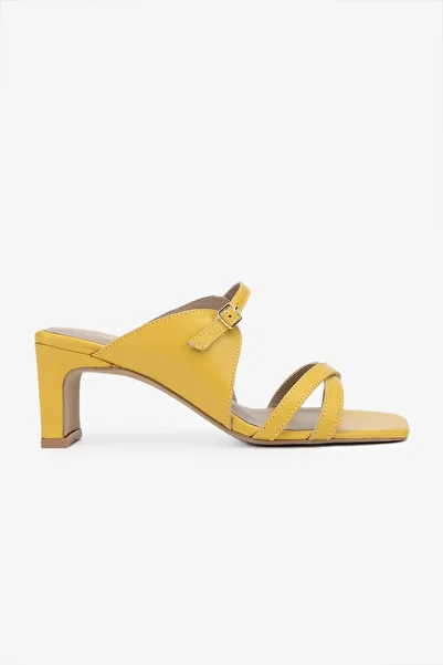 Valmenti Naomi Women's - Yellow Genuine Leather Slippers