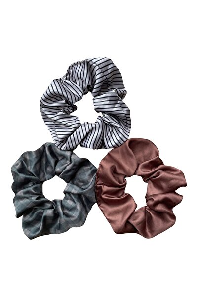 Stella Eşarp Set de catarame din cauciuc cu trei păr