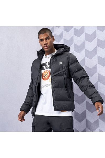 Nike Sportswear Storm-fit Windrunner Dr9605-010 Black Men's Goose Down Coat