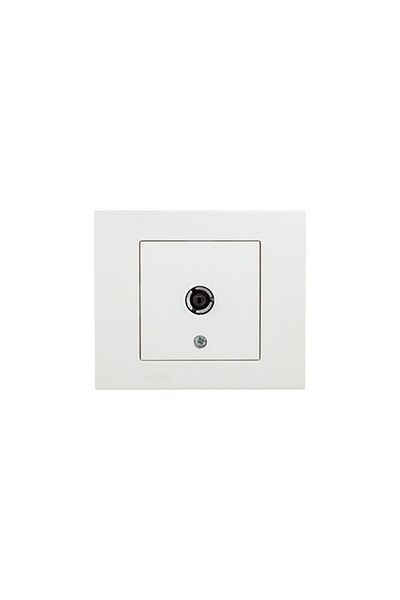OVİVO Grano White Satellite F Connector Shielded Socket