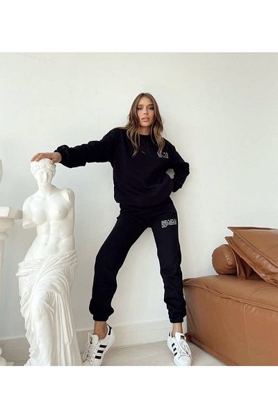FEEL STYLE Γυναικείο Σετ Φόρμα Oversize - 0 Πέτο, Έγχρωμο Μονόχρωμο