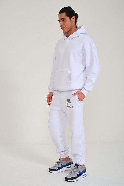 FEEL STYLE Σετ φόρμας Premium Kangaroo Pocket Hooded - MAKE PROUD OF YOURSELF