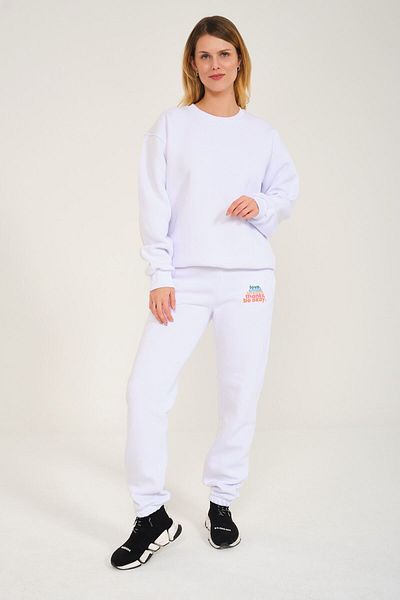 FEEL STYLE Unisex Love Smile Breath Ευχαριστώ Σετ φόρμας Premium με στάμπα