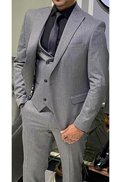 Terziayhan Ανδρικό κοστούμι Slim Fit Σετ 3 τεμαχίων