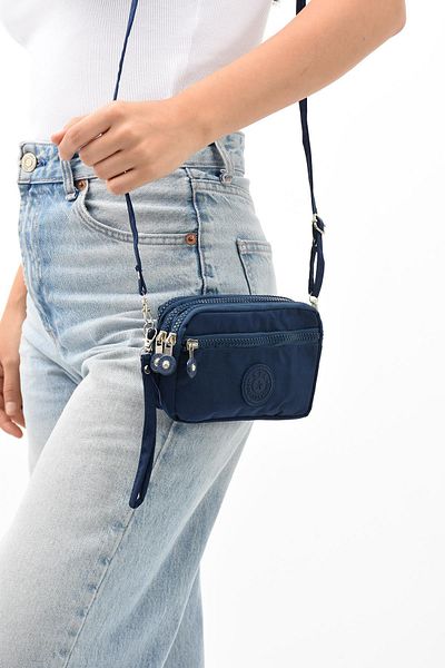 571 Collections Çanta Wallet Phone Holder Navy - Three Compartments (Model: 571-9-15C)