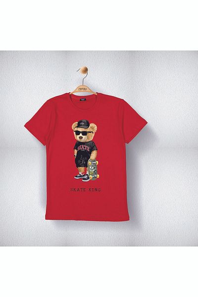 Cevval Tricou pentru băieți - SKATE KING Sober Printed