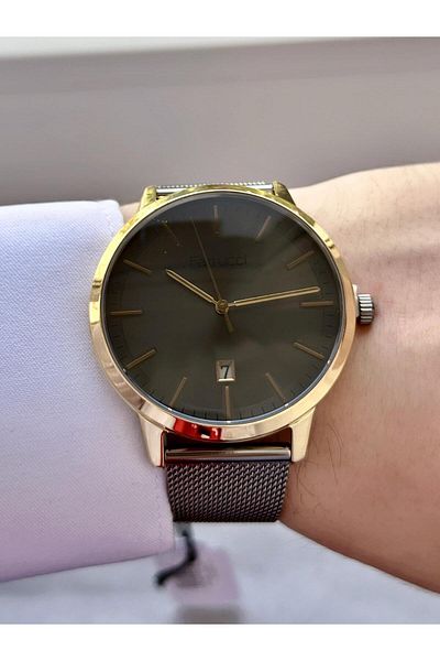 Ferrucci  Men's Straw Band Wristwatch