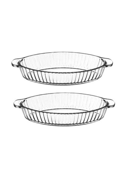 Paşabahçe 2-Piece Pyrex Handled Oven Tray