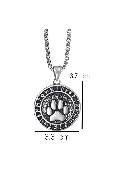 BSN Store Viking Necklace - Norse Bear Claw Talisman Mythology