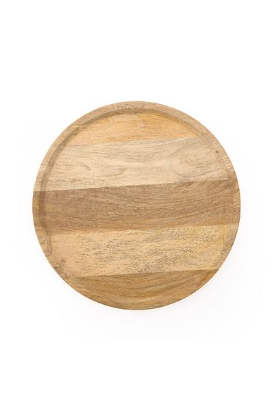 Excellent Houseware Houseware Mango Presentation Plate - Brown - 28 cm