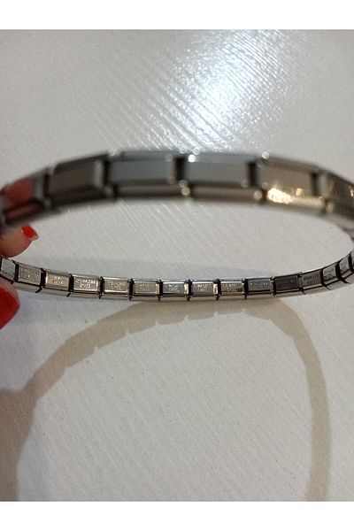 stainles steel Silver Thin Charm Bracelet