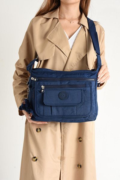 571 Collections Çanta Ultra Light Navy Shoulder Bag - Αδιάβροχη, με πολλές τσέπες (Μοντέλο: 571-5D)