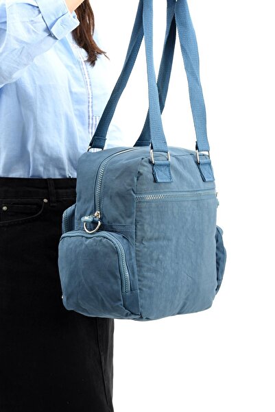 571 Collections Çanta Ultra Hafif Su Geçirmez Çok Cepli Omuz Çantası Mavi (Model: 571-5E)