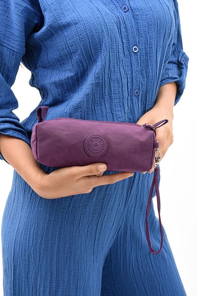 571 Collections Çanta Purple Single Compartment Pen Holder - Washable and Waterproof, Makeup Bag (Model: 571-15H)
