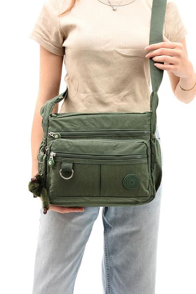 571 Collections Çanta Green Ultra Light Shoulder Bag - Crossbody and Multi-Pocket (Model: 571-6D)