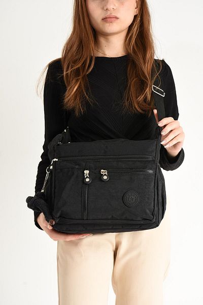 571 Collections Çanta Ultra Light Black Shoulder Bag - Crossbody and Multi-Pocket (Model:571-6C)