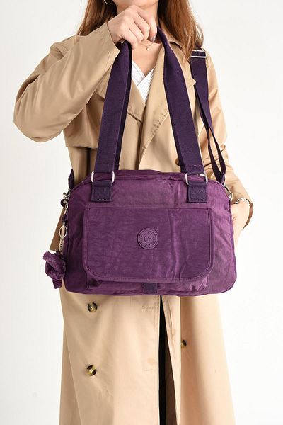 571 Collections Çanta Purple Ultra Light Waterproof Multi-Pocket Shoulder Bag (Model: 571-5C)