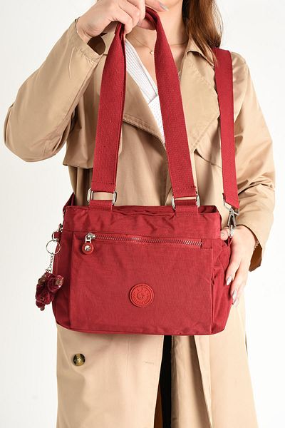 571 Collections Çanta Red Ultra Light Waterproof Shoulder Bag with Buckle Pocket - Model 571-5F