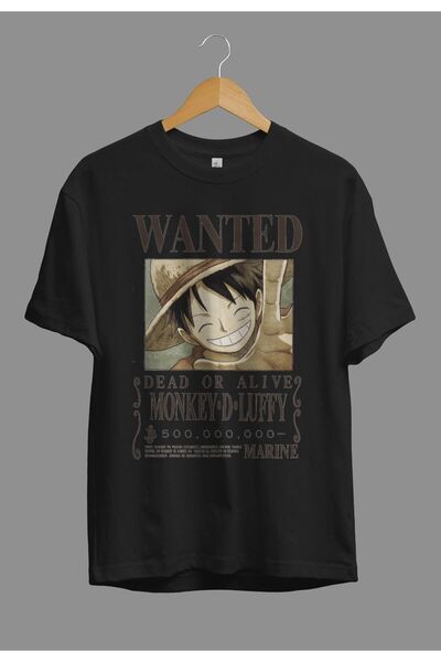 CONSTRAİN Tricou cu design special imprimat cu personaj anime Monkey D. Luffy...