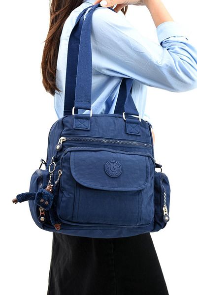 571 Collections Çanta Ultra Light Navy Shoulder Bag - Αδιάβροχη, με πολλές τσέπες (Μοντέλο: 571-5E)