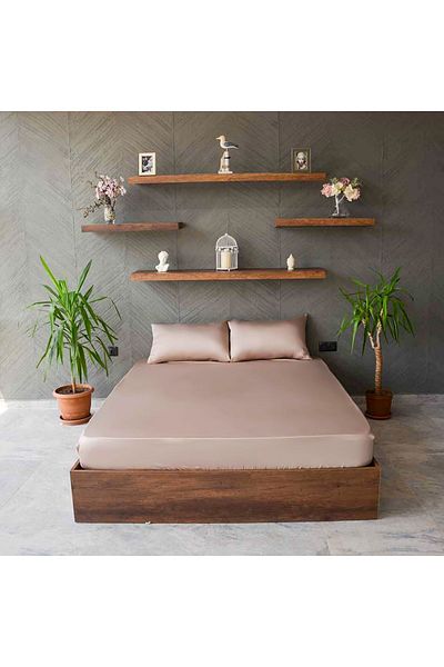 Yuvam 100% Cotton Ranforce - Double Plain Paint Fitted Set