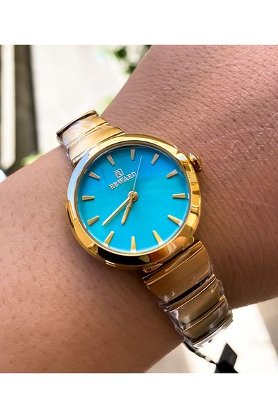 Reward Waterproof Gold Color Women's Wristwatch