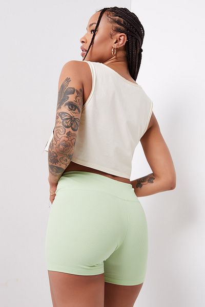 Ardene Ribbed Biker Shorts