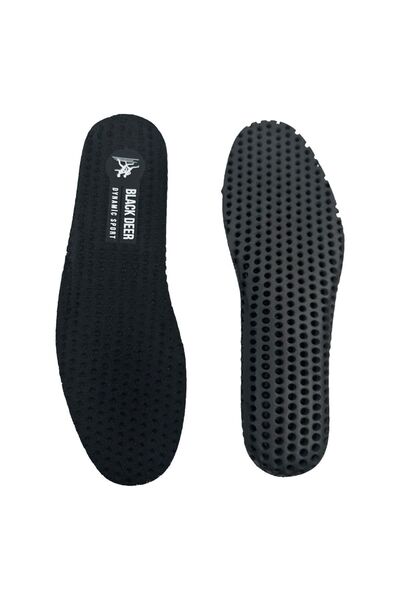 BLACK DEER Hava Alan Delikli Tabanlık,Terlemeye Karşı Tabanlık,Dayanıklı Ortopedik Ayakkabı Tabanlığı,Siyah