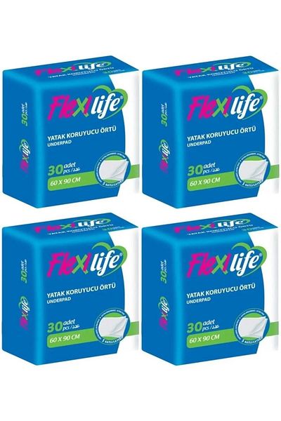 Flexi Life Patient Bottom Opening Mattress Protector Cover 60*90 Cm Classic 120 Pieces (4pk*30)