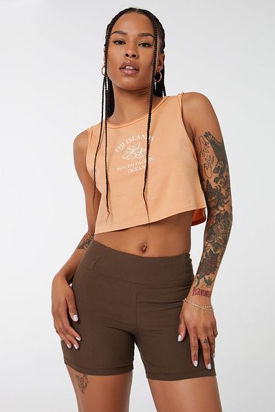 Ardene Ribbed Biker Shorts