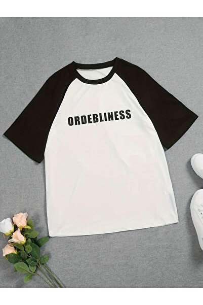 Touz Moda Y2k ORDEBLINESS Біла футболка з рукавом-реглан великого розміру